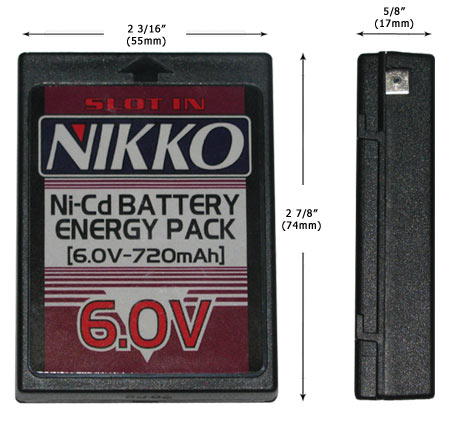 Bediende Sprong compact Nikko 6.0v Ni-Cd battery cassette