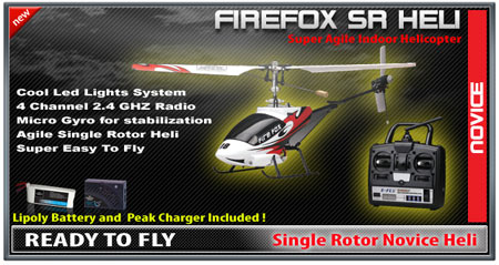 ParkFlyers RC Firefox SR RTF Electric RC Heli